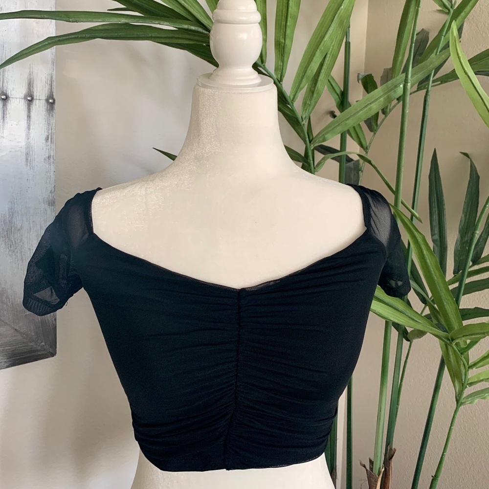 LEITH Scrunched Crop Top